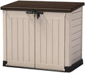 Keter Store It Out Max Plastic Garden Storage Shed - 1200L Capacity, Light Brown, Lockable