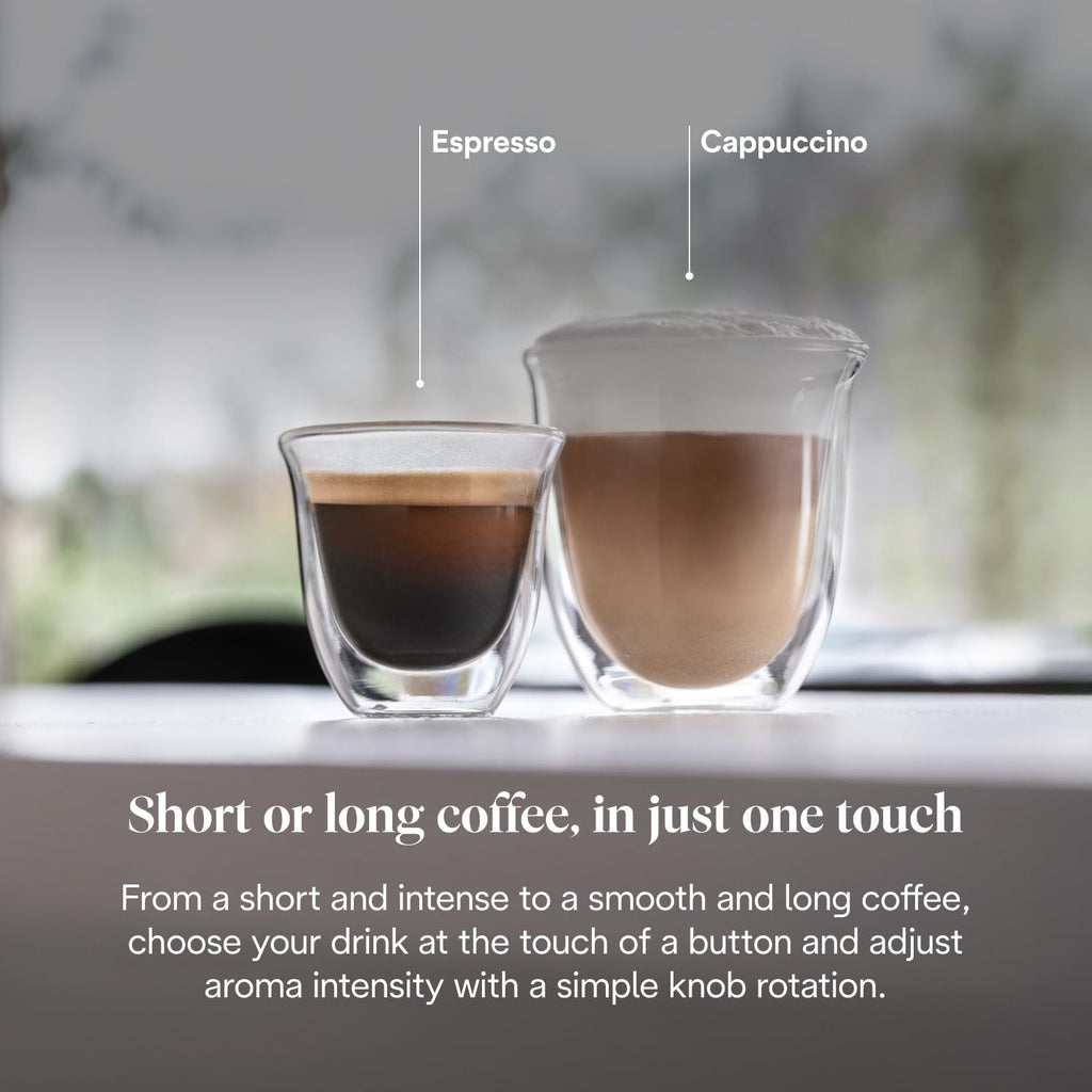 DeLonghi Magnifica S Automatic Bean-to-Cup Coffee Machine - Espresso & Cappuccino, Integrated Grinder, Black Silver