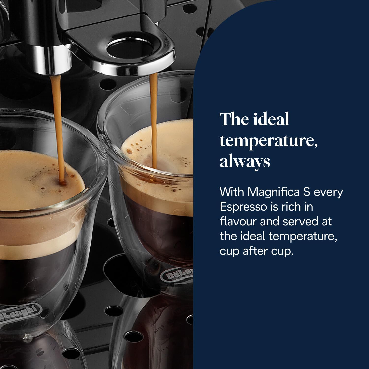 DeLonghi Magnifica S Automatic Bean-to-Cup Coffee Machine - Espresso & Cappuccino, Integrated Grinder, Black Silver