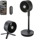 Dimplex DuoCool Cordless Floor & Desk Fan - WiFi Smart App Control, 45H Battery, Quiet 36dB, Graphite